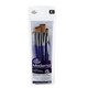 Royal and Langnickel Moderna Angular Brush Set For All Painting Mediums 5Pc