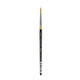 Kingart Premium Original Gold 3 Pc Floral Brush Set Synthetic Golden Taklon Hair For Acrylic Watercolor and Oil Short Handle 99306 10 94306