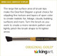 Kingart Premium Original Gold 9245 Series 4 Pc Deerfoot Stippler Brush Set Natural Hair For Acrylic Watercolor and Oil Short Handle 4 Sizes 1/8 1/4 3/8 1/2
