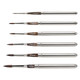 Escoda 1526 Ultimo Series Artist Watercolor Travel 6 Brush Set In Black Synthetic Leather Wallet Synthetic Squirrel