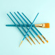 Royal and Langnickel Brush Manufacturing Royal And Langnickel Zip N Close 7Piece Brush Set Gold Taklon