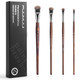 Fuumuui Professional Oil Paint Brushes Fuumuui 5Pcs Natural Badger Bristle Blending Brush Set For Acrylic Oil And Gouache Round Flat Top Shape With Birch Handle