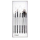 Kingart Stellar Series Premium Synthetic Blend Multimedia Artist Brushes Painting Tools For Oil Acrylic Watercolor And Gouache Set Of 8 Paintbrushes