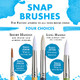 Princeton Art and Brush Company Snap Pab96516 Taklon Snap Brush Gold