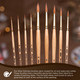 Silver Brush Limited 7202S2 Silver Kolinsky Bright Paintbrush For Oil Acrylic Watercolor Gouache Inks and Dyes Short Handle Size 2