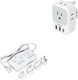 Us To Uk Plug Adapter, Tessan Type G Travel Converter With 3 Usb Charger(1 Usb C Port), 220V To 110V Voltage Converter, 2000W Step Down Transformer Universal Adapter, For Europe Uk Eu Aus Spain Italy