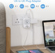 Us To Uk Plug Adapter, Tessan Type G Travel Converter With 3 Usb Charger(1 Usb C Port), 220V To 110V Voltage Converter, 2000W Step Down Transformer Universal Adapter, For Europe Uk Eu Aus Spain Italy