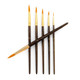 Royal and Langnickel Royal Zip N Close Gold Taklon Round 6Piece Brush Set