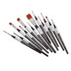 Kingart 1070B Premium 12 Pc Precision Acrylic Artist Paint Brushes Short Comfort Handle Synthetic Taklon Hair For Acrylic Oil Watercolor And Gouache Paints Set Of 12