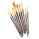 Kingart 10Piece Paint Brushes Acrylic Painting Brush Set Watercolor Brushes Acrylic Brushes For Oil Watercolor Nail Miniature Detailing And Rock Painting