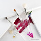 Royal and Langnickel Soft Grip 5Pc Assorted Hair Texture Paint Brush Set Includes Deerfoot Comb Mop and Fan Brushes