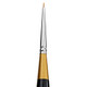 Kingart Premium Original Gold 9650M18/0 Micro Detail Spotter Mini Thick Handle Series Artist Brush Golden Taklon Synthetic Hair For Acrylic Watercolor Oil And Gouache Painting Size 18/0