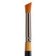 Kingart Premium Original Gold 98501/8 Deerfoot Stippler Synthetic Series Artist Brush Golden Taklon Hair Short Handle For Acrylic Watercolor Oil And Gouache Painting Size 1/8
