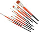 Kingart 1080B Premium Radiant Series Golden Synthetic Brushes Acrylic Oil And Watercolor Set Of 12