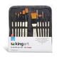 Kingart 12Piece Professional Acrylic Painting Brush Set Synthetic Nylon Brushes For Acrylic Oil Watercolor Gouache Canvas Case Nail Miniature Detailing and Rock Painting