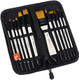 Kingart 12Piece Professional Acrylic Painting Brush Set Synthetic Nylon Brushes For Acrylic Oil Watercolor Gouache Canvas Case Nail Miniature Detailing and Rock Painting