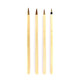 Royal and Langnickel Rset9149 Royal Zip N Close Brown Bamboo 4Piece Brush Set 105 X 29 X 05