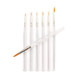 Royal and Langnickel Rset9158 Royal Zip N Close Gold Taklon Clear Acrylic Handle Detail Brush Set 105 X 39 X 05 Multicolor 7Piece