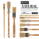 Escoda Series 7600 Artist Oil And Acrylic Paint Brush For Murals Decorative Work and Faux Finishing Natural Chungking Hog Bristle Round Oval Size 2