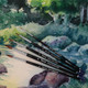 Creative Mark Rhapsody Kolinsky Sable Brushes For Professional Watercolorists Round 0 Excellent Spring Full Belly SplitProof Points Chrome Ferrules Short Handle English Sizing
