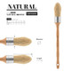 Escoda Series 7600 Artist Oil And Acrylic Paint Brush For Murals Decorative Work and Faux Finishing Natural Chungking Hog Bristle Round Oval Size 4