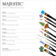 Royal and Langnickel Majestic Flat And Glaze Wash Artist Brush Set 8Piece