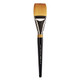 Kingart Premium Original Gold 95502 Wash/Glaze Series Artist Brush Golden Taklon Synthetic Hair Short Handle For Acrylic Watercolor Oil And Gouache Painting Size 2