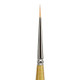 Kingart Premium Original Gold 9350M18/0 Micro Detail Liner Mini Thick Handle Series Artist Brush Golden Taklon Synthetic Hair For Acrylic Watercolor Oil And Gouache Painting Size 18/0