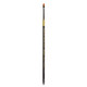 Kingart Premium Original Gold 9400A1/8 Angular Shader Artist Brush Golden Taklon Synthetic Hair Acrylic Watercolor Oil and Gouache Paint Short Acrylic Handle Size 1/8