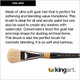 Kingart Premium 4 Pc Original Gold 9270 Series Oval Mop Brush Set Soft White Synthetic Hair For Acrylic Oil Watercolor Paint Short Handle 4 Brushes Sizes 3/8 1/2 3/4 1