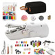 Fuoucsa 165Pcs Handheld Sewing Machine Kit With Storage Bag Portable Sewing Machine Hand Held Sewing Machine Complete Sewing Kit For Beginners and Adults Mini Hand Sewing Machine For Quick Repair and Diy