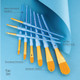 Royal and Langnickel And Langnickel CrafterS Choice Filbert And Wash Taklon Variety Brush Set Gold Pack Of 9