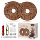 Magicfour Treadle Sewing Machine Belt For Singer/Jones 2 Pack 71 3/16 Leather Belt With Hook For Treadle Sewing Machine Accessories Included