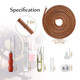 Magicfour Treadle Sewing Machine Belt For Singer/Jones 2 Pack 71 3/16 Leather Belt With Hook For Treadle Sewing Machine Accessories Included