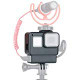 Ulanzi V2 Multifunctional Vlogging Case W Cold Shoe Mount F Microphone Led Video Light Wire Connectable Frame Housing Shell Mount Cage For Action Cam 12 11 9 7 6 5 Action Cam Video Vlog Setup