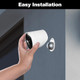 Uyodm 2 Pack Metal Wall Mount Compatible With Simplisafe Outdoor Security Camera 360 Adjustable Easy To Install And Remove Camera Not Included White