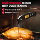 Temppro 1 Sec Digital Meat Thermometer For Cooking Instant Read Thermometer With Backlight Calibration Ipx6 Waterproof Kitchen Food Thermometer For Smoker Grill Candy Previously Thermopro