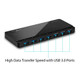 TpLink 2Nd Gen TpLink 7Port Usb 30 Ultra Slim Hub Including 3 Bc 12 Charging Ports Up To 5V / 15A Compatible With Windows Mac Chrome and Linux Os With Power On/Off Button Uh700