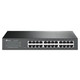TpLink 24 Port Gigabit Switch Easy Smart Managed Plug and Play Desktop/Rackmount Sturdy Metal W/ Shielded Ports Support Qos Vlan Igmp and Lag TlSg1024De Black