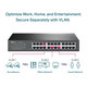 TpLink 24 Port Gigabit Switch Easy Smart Managed Plug and Play Desktop/Rackmount Sturdy Metal W/ Shielded Ports Support Qos Vlan Igmp and Lag TlSg1024De Black
