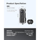 Tilta Full Camera Cage Compatible With Insta360 X5 Titanium Gray Protective Armor Rotatable Lens Support Quick Release Lightweight Durable Aluminum and Stainless Steel
