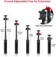 Ulanzi Select Mt16 2In1 Mini Tripod Selfie Stick For Iphone Camera Mount 360 Ball Head and Cold Shoe Lightweight Tripod Stand For Iphone 1712 Series/Dji Osmo/Insta360 Action Cam Vlogging Travel Dslr