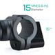 Tilta Rotatable Phone Mounting Bracket V2 15Mm Rod Mount Titanium Gray Compatible With Most Smartphones Lightweight and Durable TaPmb515KTg