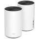 TpLink TriBand WiFi 6 Mesh Router System 2 Mesh Coverage Up To 5 500 Sq Ft Deco W7200 2Pack