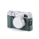 Tilta Leather Camera Case Compatible With Fujifilm X100Vi Green Integrated Hand Grip Bottom Protection Small Flap For Battery Access Lightweight and TripodMountable Via 1/420 Screw
