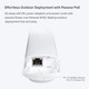 TpLink Eap110Outdoor V3 Omada N300 Outdoor Access Point Wifi Coverage Up To 200 Meters Passive Poe W/ Poe Injector Sdn Integrated Cloud Access and Omada App White