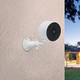 Uyodm 2 Pack Wall Mount Holder Compatible With Google Nest Cam Outdoor Or Indoor Battery 360 Rotation Security Mounting Bracket For Nest Cam With 1/4 Screw Thread Camera Not Included White