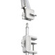 Ulanzi Th04 Overhead Camera Mount With Magic Arm And 1/4 Ball Head 360 Rotatable Camera Desk Mount Desk Tripod With Uka Quick Release Setup For Dslr Cameras/Webcam/Iphone/Ring Light/Microphone