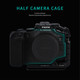 Tilta Half Camera Cage Compatible With Canon R6 Mark Ii With Mount Accessories Via Nato Rail Cold Shoe And 1/420 Threads With Locating Pins TaT45Hcc Black