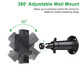 Uyodm Wall Mount Compatible With Simplisafe Simplicam 1080P Wired Indoor Home Security Camera 360 Degree Adjustable Aluminium Wall Mounting Bracket For Simplisafe Indoor Cam 1Pack Patent Pending